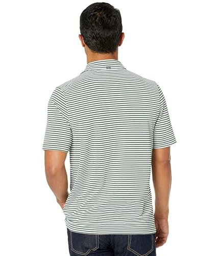 Image of Cutter & Buck Mens Short Sleeve Virtue Eco Pique Stripe Recycled Mens Big and Tall Polo