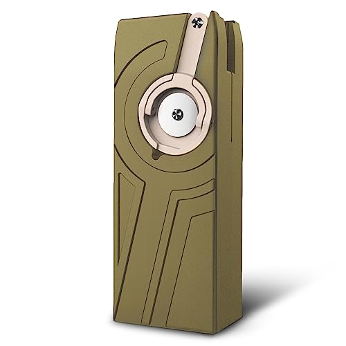 Ludex 1600 Large Capacity Airsoft Speed Loader for 6mm BBS M4/M16 Hand Crank Airsoft Magazines Speed Loader Fast Quick BB Gun Loader-Tan