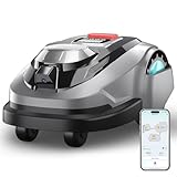 YARDCARE N1600 PRO Wireless Robotic Lawn Mower, RTK & Vision Navigation, Up to 0.4 Acre Coverage, Smart App Control, Multi-Zone Mapping, Systematic Mowing Robot
