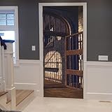 Taille: 2 pcs autocollant porte 44 x 200 cm; taille entière: autocollant porte 88 x 200 cm. C'est un produit de bricolage, et vous devrez les assembler vous-même.