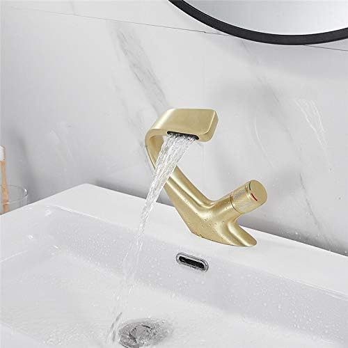 Basin Faucet Modern Black Bathroom Sink Mixer Tap Brass Chrome Wash Single Handle Hole Crane for(Black)