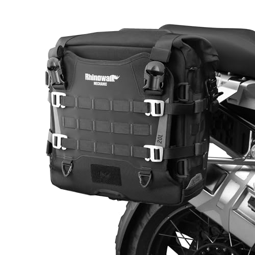 Rhinowalk Motorrad Satteltasche 20L Wasserdicht Motorradtasche Seitentasche Gepäcktasche Hecktasche Hinterradtasche