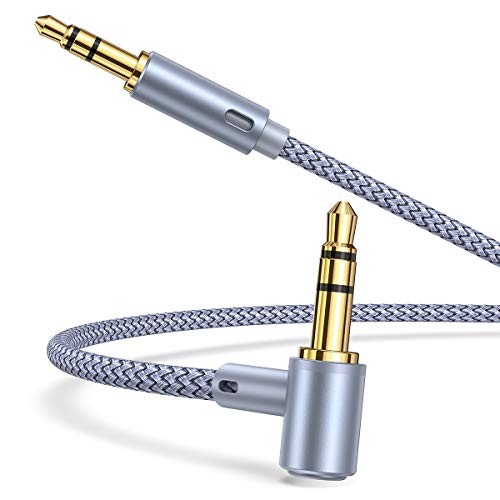 Cavo Aux 3.5 mm Maschio a Maschio, Cavo Audio Stereo in Nylon, Cavo Jack per Smartphone (iPhone X 8 Plus 7 Plus 6S, Samsung S9 Plus S8 Plus A8 A7 A5, Huawei P20 Pro P20 Lite P10 Plus Mate10 Pro