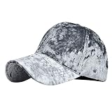 JUST Baseball Cap Kappe Winter verdicken Fuzzy Plüsch Samt Baseball Cap Herren Damen Ponytail Baseballmütze Pferdeschwanz Cap Mehrfarbig Washed Vintage Schildmütze,Herbst und Winter