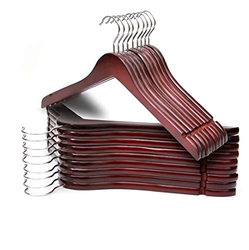 Quality Solid Wooden Shirt Hangers (Cherry) Pack of 20