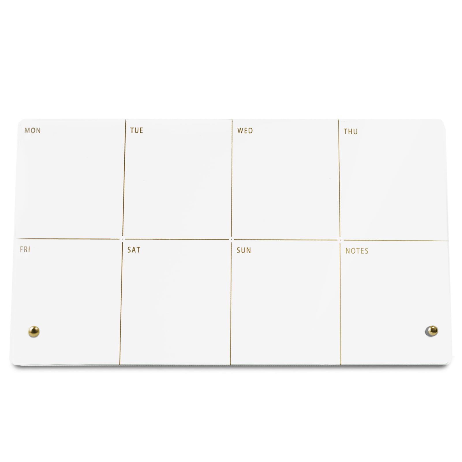 Marribol Weekly Planner Dry Erase Board for Desk,Acrylic Desktop Weekly Planner Whiteboard with Stand,12"X6"-Small, Dry Erase Weekly to Do List White Board for Home Office School-ZMZL-W-1530