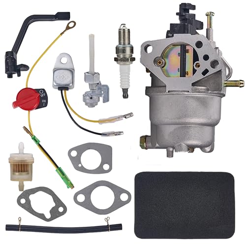 youjupazi 0J58620157 GP5500 Carburetor Kit For Generac GP5000 GP5500 GP6500 GP6500E GP7500E 0J58620157 5KW 5.5KW 6.5KW 389cc 8125W 188F 190F Portable Generator 0G8442A111 Carb