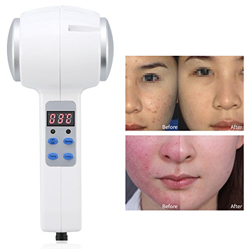 Zjchao Hot And Cold Hammer Ice Fire Double Heads Vibration Massage Instrument, Skin Tightening Facial Lifting Wrinkle Removal And Shriking Pores Beauty Device #TOP6