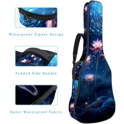 Sac de guitare acoustique de transport imperméable avec rangements - 4