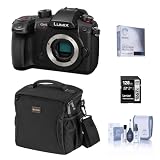 Panasonic LUMIX GH5II Mirrorless Camera Bundle with 128GB SD Card, Shoulder Bag, Screen Protector, Cleaning Kit