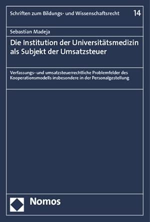 Madeja, S: Institution der Universitätsmedizin als Subjekt book cover