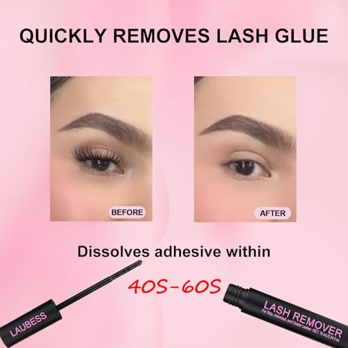 Image of Lash Remover for Lash Extensions LAUBESS 10ml Lash Glue Remover Individual False Lash Cluster Remover DIY Lash Extension Remover Eyelash Glue Remover