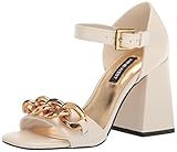 Nine West Women's Jerri Heeled Sandal, Chic Cream, 8.5