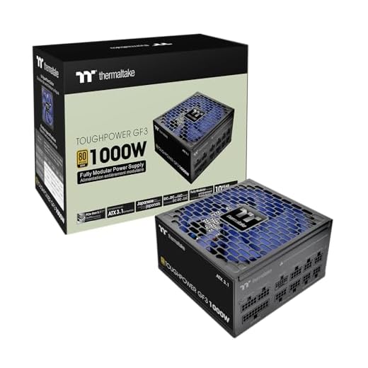 Thermaltake Toughpower GF3 1000W, True 600W 12VHPWR Connectors on PSU & NVIDIA RTX 40 series, ATX 3.0/PCI-E 5.0 Ready, 80+ Gold, SLI/Crossfire Ready Power Supply, PS-TPD-1000FNFAGU-4, 10 Year Warranty