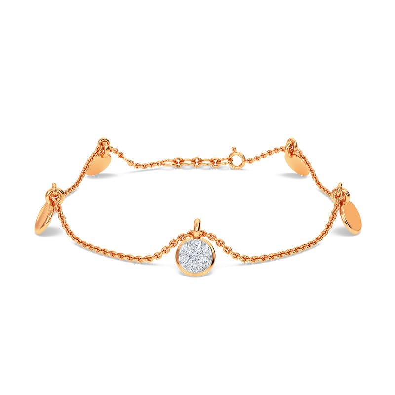 KISNA 18K Rose SI Diamond Gold Bracelet for Women | Sibyl (B0BVMPXP91) Amazon Price History, Amazon Price Tracker