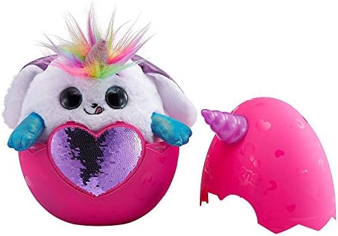 Rainbocorn Purple Horn, Purple Heart Surprise Plush Animal