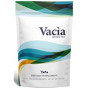 TAVA Vacia Detox Tea Supplement, Boosts Energy, Supports Joint Mobility and Immune System, Contains 30 Packets (3.5g per pack)