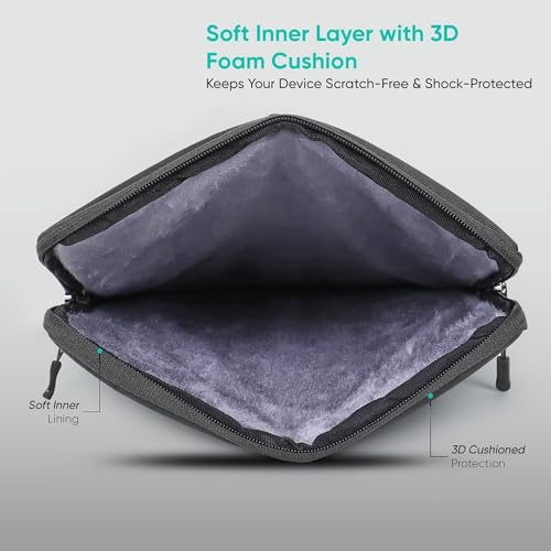 Image of Phantom Black 16-15 .6 Inch Laptop Sleeve Bag with Handle | Laptop Case | for All 16 Inch Laptops | Waterproof Laptop Sleeve /Cover | Soft Inner Layer