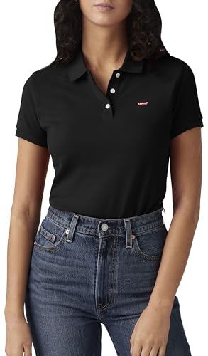 Levis Damen Housemark Polo Shirt Caviar M