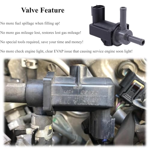Vacuum Vapor Canister Purge Valve Solenoid Fit for 2004 2005 2006 2007 2008 Toyota Corolla/Highlander/Sienna/Avalon Vapor Canister Purge Solenoid for 3.0L 3.3L 3.5L Replace#90910-12259 - Thumbnail 6