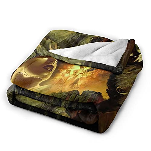 Mioolkt Frankenstein Blanket Throw Blankets Ultra Soft Flannel Lightweight Throws For Couch, Bed thumb #2