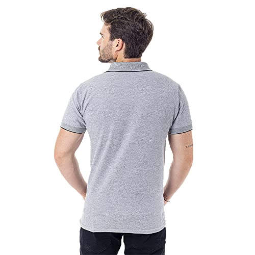 Camisa Polo Premium Masculina Polo Marine (P, Cinza)