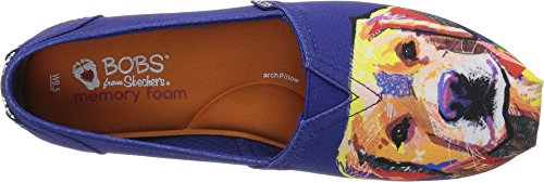 Skechers Skechers BOBS Women's BOBS Plush-Breeds Ballet Flat, Violet-Lovely Lab, 6 M US