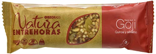 Obegrass Barrita Saciante, Quínoa, Sésamo y Bayas de Goji - 20 Unidades