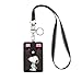HASFINE ID Badge Holder Cute Credit Card Case Neck Pouch Lanyard with Cartoon Image Keychain for Students Teens Boys Girls Women