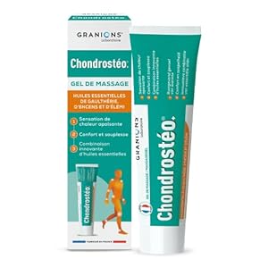 Chondrosteo Plus Warming Massage Gel – 100 ml – Wintergreen, Frankincense and Elemi Essential Oils – Non-Greasy and Non-Sticky Texture