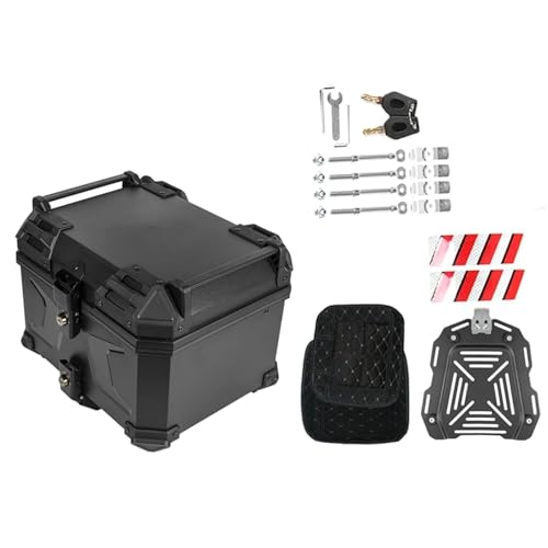Coffre rangement moto résolvant le manque de place pour casque 45L