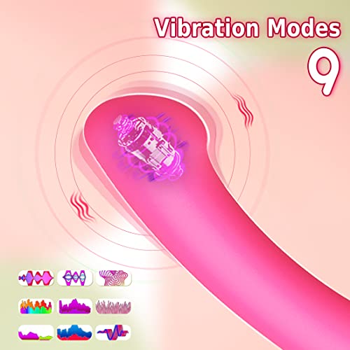G Spot Vibrator Sex Toy For Women,Personal Wand Massager With 9 Vibrating Modes,Powerful Waterproof Silent Clitoral Anal Stimulation Vibrators,Soft Silicone Dildo Adult Sex Toys For Couple #TOP1