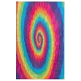 Swirl Tie Dye Kitchen Towels and Dishcloths Set of 4- 17.7" x 28.3" Absorbent Dish Towels with Hangi
