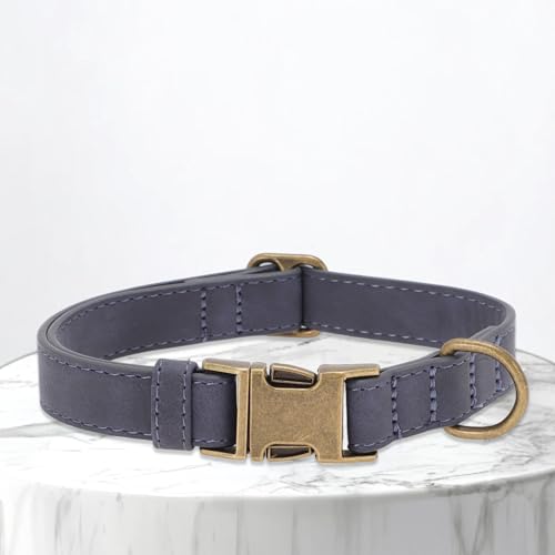 Collar para perro mediano ajustable y durable azul miniatura 4