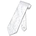 Vesuvio Napoli NeckTie WHITE Color Paisley Design Men's Neck Tie