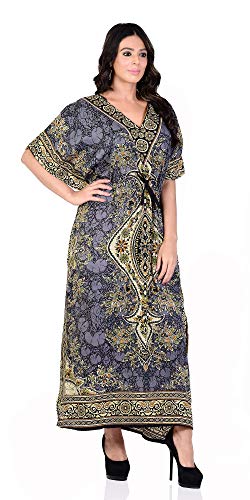 Shah Crafts. Kaftan Dress For women Caftan Maxi Gown Kimono Nightdress Beach Cover Ups Loose Tunic Plus Size