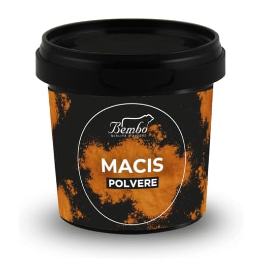Macis in Polvere Bembo 50g - Endocarpo della Noce Moscata - Spezia naturale e aromatica – Ottimo per Budini, Creme, Torte e Biscotti e Liquori