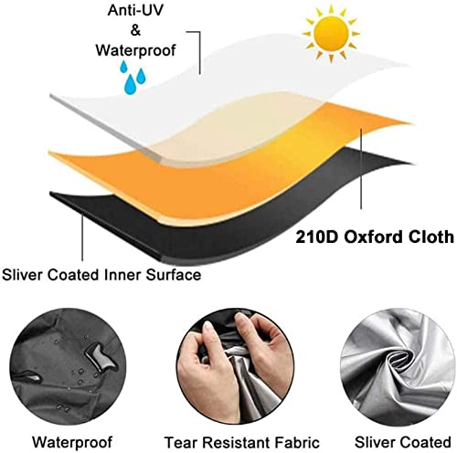 Bturyt Swing Canopy Replacement 3 Seater, Patio Swing With Canopy & Replacement Swing Seat,Waterproof Top Cover Set Swing Chair Awning Glider Swing Cover Porch Swing Cover #TOP3