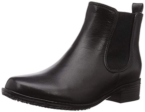 [マドラスモデロ] カジュアルサイドゴアブーツ 太めヒールで安定感♪カジュアルサイドゴアブーツ DML7108 レディース ブラック 24 cm