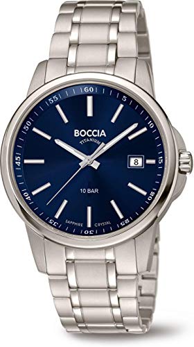 Montre Boccia 3633-04 d'exception en titane brossé montre de luxe abordable pour homme