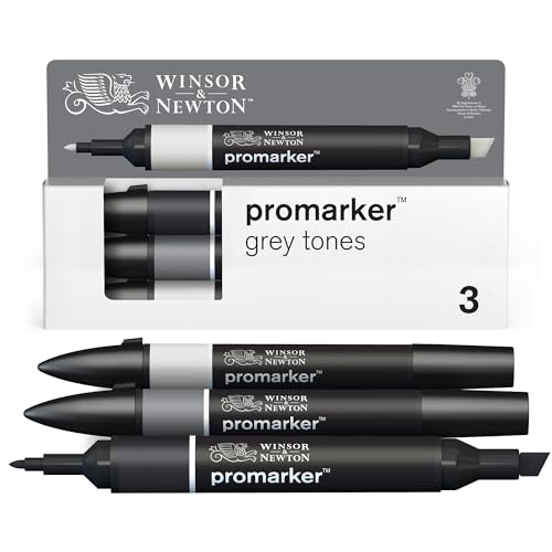 Winsor & Newton Promarker, Set de 3 - Tonos Grises