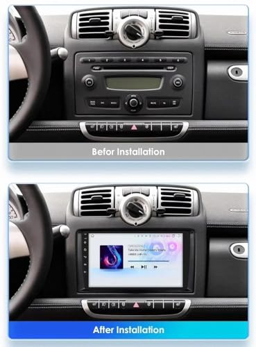 Navegador GPS Smart Fortwo 451 Pantalla Táctil CarPlay 2005-2010 2