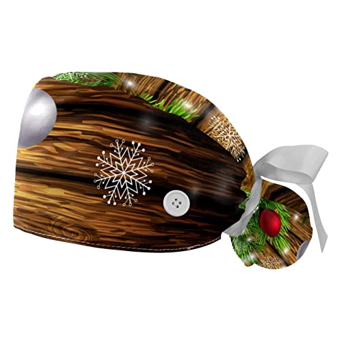 Chapeau de travail respirant JDEZ lot de 2 casquettes bouffantes Noël