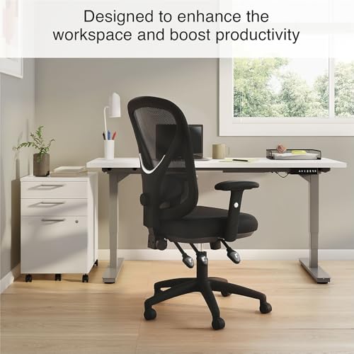 Image of Staples Ergonomic Mesh Task Chair, Lumbar Support, Black, 2-Pack | Breathable mesh back chairs for shared workspaces or multi-desk offices.