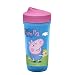 Zak Designs Toddlerific Perfect Flo Toddler Cup with Peppa Pig Graphics, Double Wall Insulated Construction and Adjustable Flow Technology