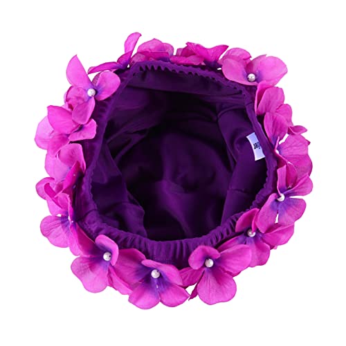Bonnet de bain protection oreilles pétale confortable x3