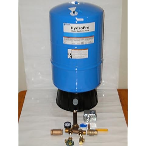Goulds V60 HydroPro pressure tank With or Without brass tank tee kit + UNION + Valves Square D fsg2 40-60 (V60Tank + 1"x11" Tee Kit + Union + Valves) Cover