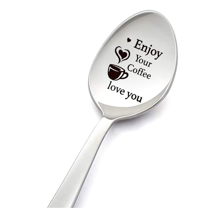 Enjoy Your Coffee I Love You Spoon Gifts for Him...