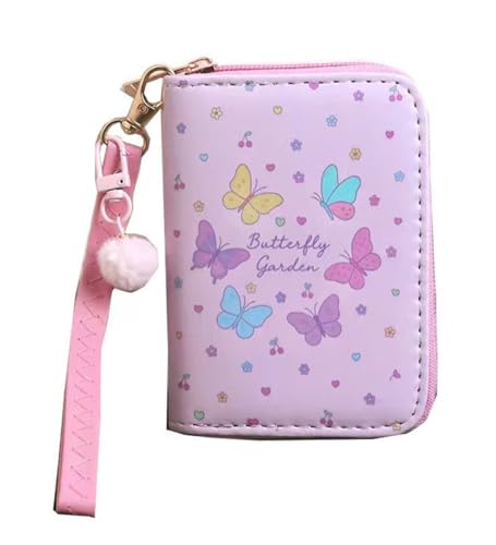Image of AACKS Little Girls Coin Purse Kids Small Wallet for Teens Women Mini Coin Pouches with Strap Cute Cartoon Card Holder Cat Kitty Panda Unicorn