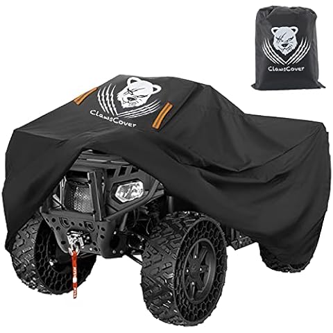 ClawsCover ATV Covers Heavy Duty Waterproof Outdoor 3XL 101" Fadeless 420D Oxford Cloth Quad ATC 4 Wheeler Cover Accessories All Weather UV Protection for Kawasaki Yamaha Suzuki Honda Polaris Can am Cover